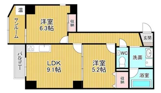 アクシルコート富山駅北【1階】の間取り