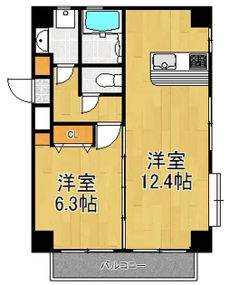 マーヴェル鶴見【3階】の間取り