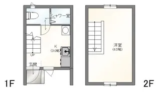 クラシャス善導寺【1階】の間取り