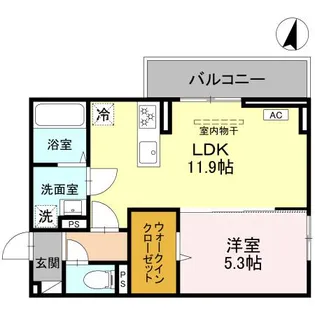 SOPHIA II A【1階】の間取り