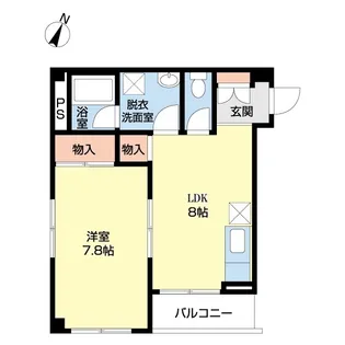 ヴァンクール【2階】の間取り