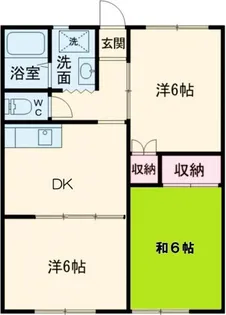 日吉ヴィレッヂ【3階】の間取り