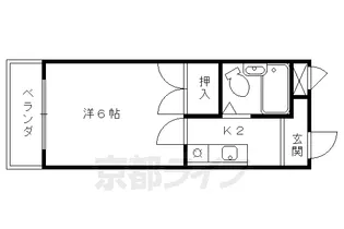 グリーンハイツ東山【1階】の間取り