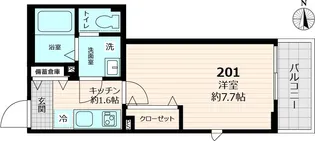 フロレセール【2階】の間取り