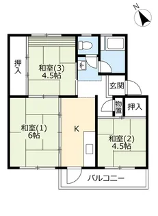 UR取手井野【2階】の間取り