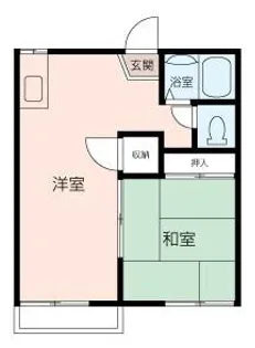 コーポ日野【1階】の間取り