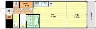 レオンコンフォート梅田北【8階】の間取り