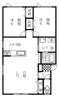 ルラーシュII【1階】の間取り