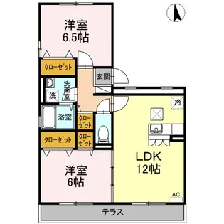 パストラル A棟【1階】の間取り