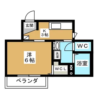 モンテベルデ大口【1階】の間取り