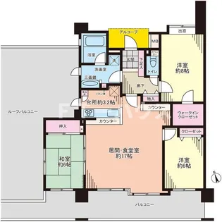 レクセルマンション船橋夏見エアリーヒル【5階】の間取り
