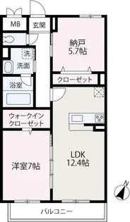 Ciel bleu【4階】の間取り