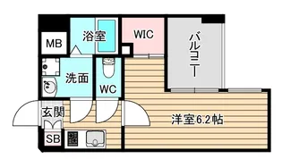 JMFレジデンス海老江【14階】の間取り