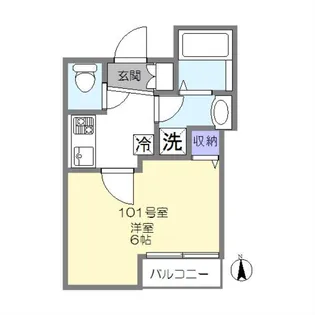 ホームグラウンド羽田【1階】の間取り