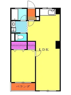 吉浜マンション【1階】の間取り