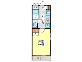 CUBIC小杉【1階】の間取り