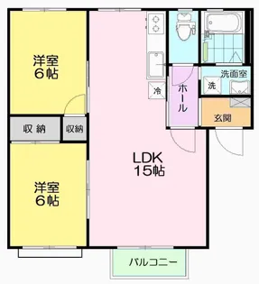 シャルムII C【1階】の間取り