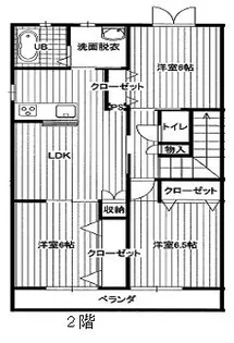 入南アパート【2階】の間取り