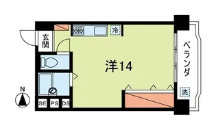 高円寺ダイヤモンドマンション【5階】の間取り
