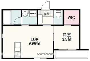 グランスタジオ泉町【4階】の間取り