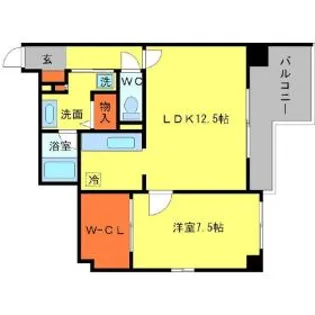 BRAVI南堀江【3階】の間取り