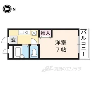 稲井ハイツ北山【2階】の間取り