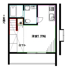 カスティーロ武蔵小金井【2階】の間取り