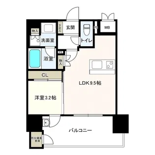 ブラントン六本松 203号【2階】の間取り