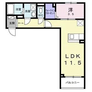 CRETA(クレタ)扇【1階】の間取り