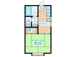 丸善アパート【1階】の間取り