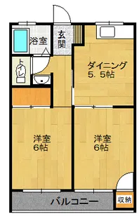 マンション日本ライン【3階】の間取り