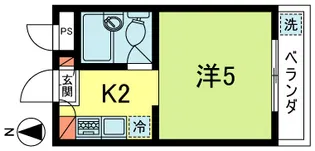 ドエル梅里【2階】の間取り