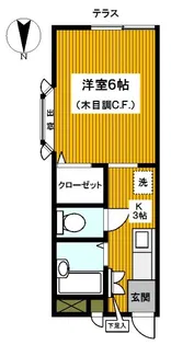 グレイスフラッツ【1階】の間取り