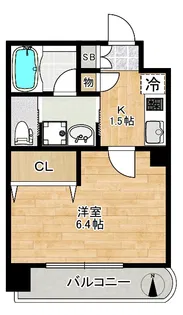 メゾンデュシーニョ【2階】の間取り
