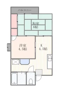 コーポミナミ【2階】の間取り