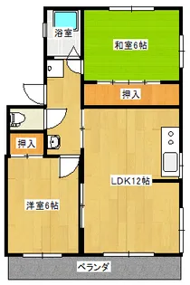 岡山県倉敷市幸町【アパート】の間取り
