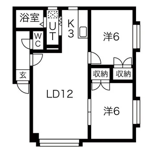 コニパルB【2階】の間取り