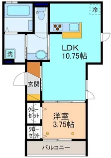 ポンパブランカ13【3階】の間取り
