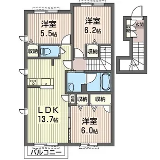カメリア【2階】の間取り