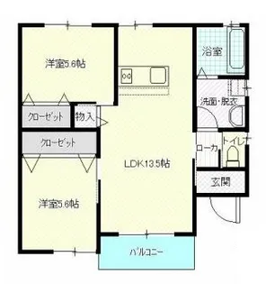 グレース吉富【1階】の間取り