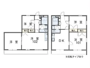 静岡県浜松市中央区大平台4【マンション】の間取り