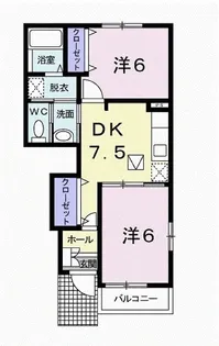 ソレアード【1階】の間取り