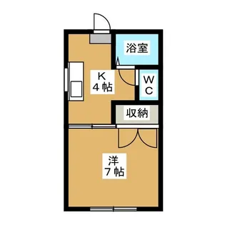 柏峰ハイツ【1階】の間取り