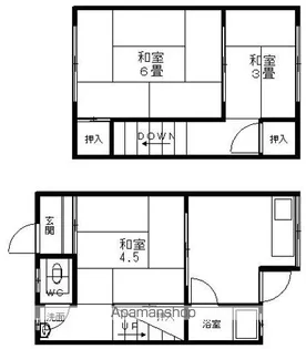 コーポ西浜【1階】の間取り