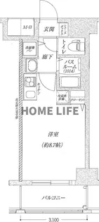 レジデンス福島II【2階】の間取り