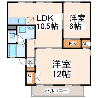 セジュールHAYASHI【2階】の間取り