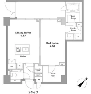コスモリード恵比寿の間取り