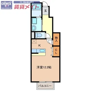 ネネムの森 A棟【1階】の間取り