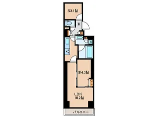 ルミーク文京千石【1階】の間取り