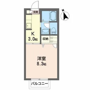 ハイツ オペラシティ【2階】の間取り